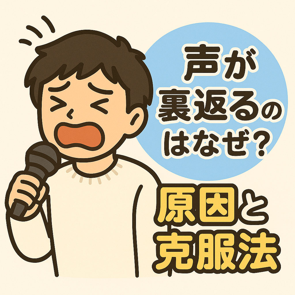 声が裏返るのはなぜ？原因と克服法
