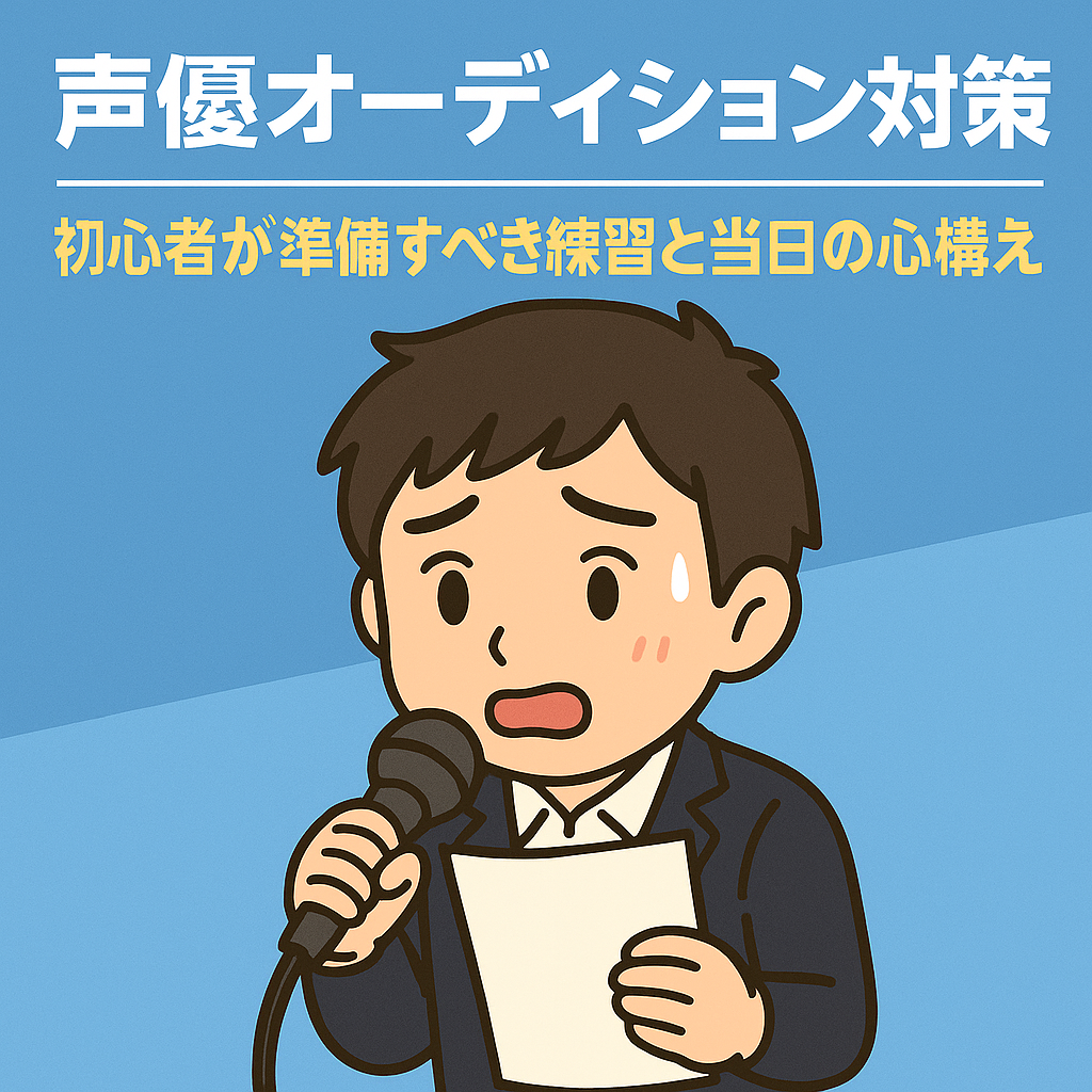 声優オーディション対策｜初心者が準備すべき練習と当日の心構え