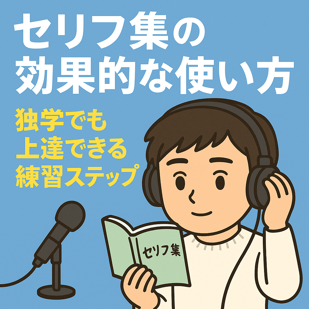 声優志望者向けセリフ集の使い方｜独学でも上達できる練習ステップ