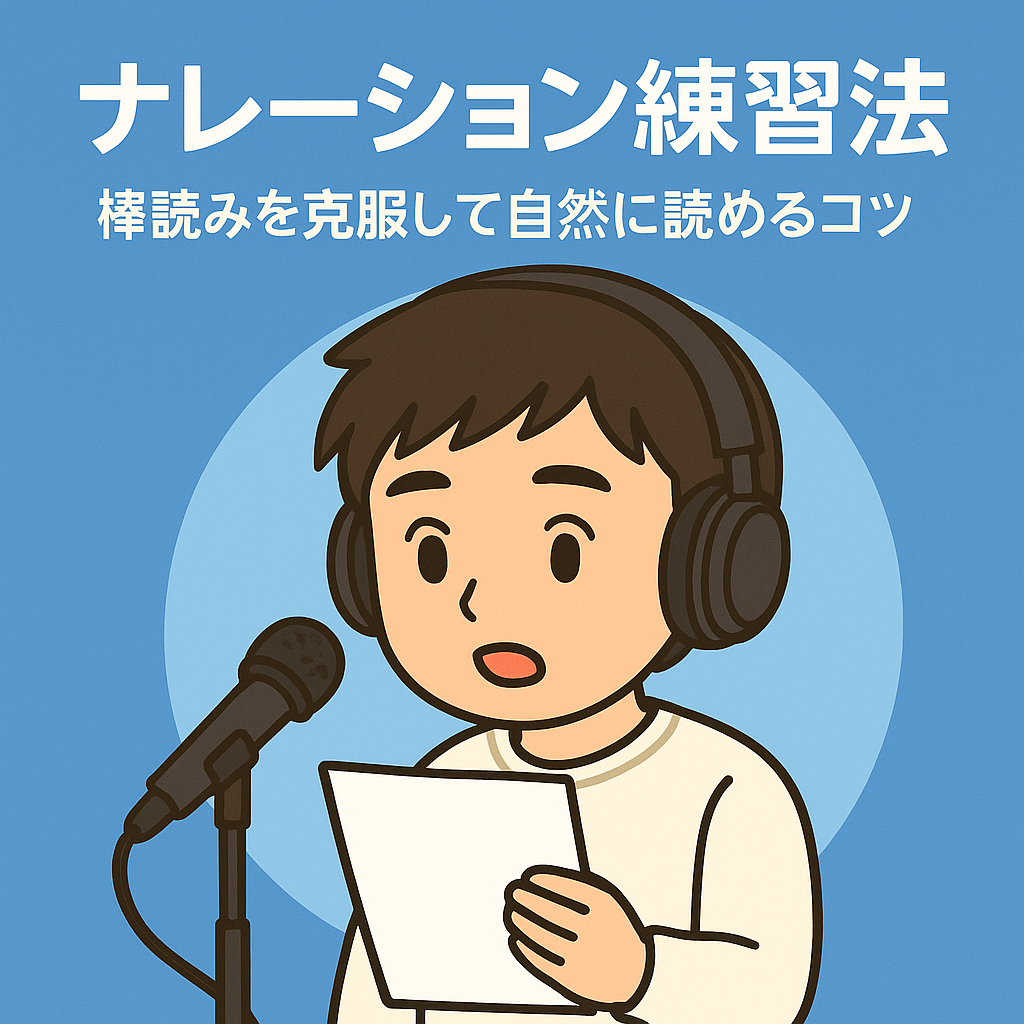 ナレーション練習法｜棒読みを克服して自然に読めるコツ