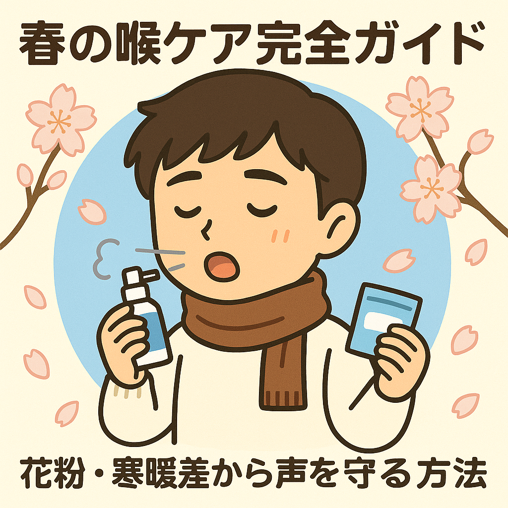 春の喉ケア完全ガイド｜花粉・寒暖差から声を守る方法